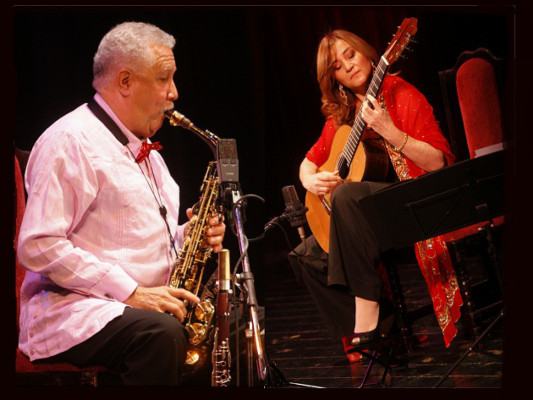 Berta Rojas y Paquito D´Rivera llegaron a Honduras 'Tras las huellas de Mangoré'