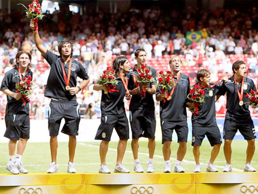 Los campeones de fútbol en los Juegos Olímpicos