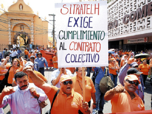 Contratos colectivos asfixian a Hondutel