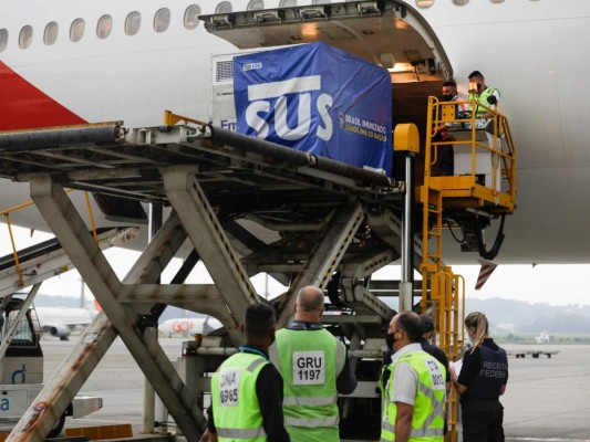 Brasil recibe dos millones de vacunas contra covid-19&nbsp;&nbsp;