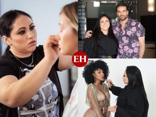 Katherine Moncada, hondureña que brilla maquillando a famosos en Los Ángeles, EEUU