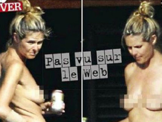 Fotos de Heidi Klum en topless con su guardaespaldas