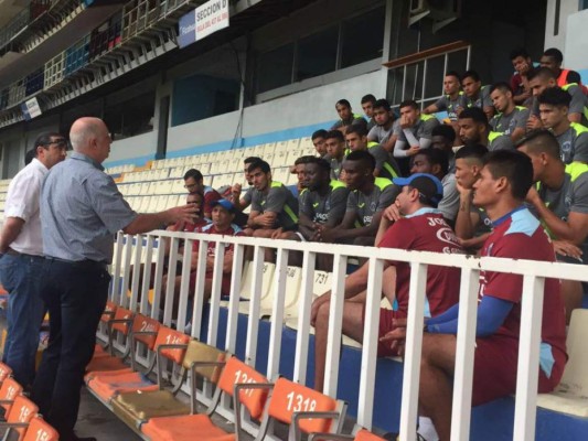 Dirigencia de Motagua 'jaló' las orejas al plantel Azul en pleno entrenamiento