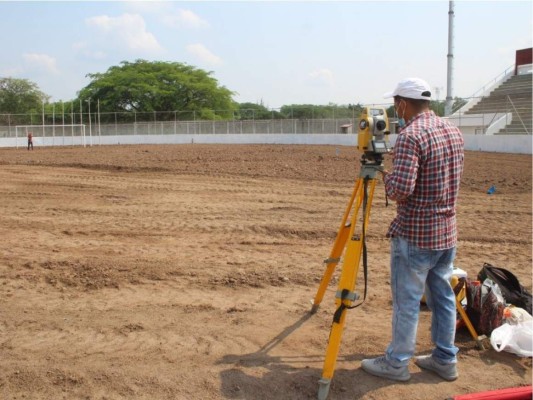 Así avanzan las labores de remodelación del estadio Carlos Miranda de Comayagua (Fotos)