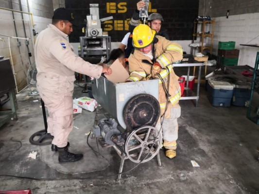 Hombre queda atrapado en una máquina para hacer tortillas en San Pedro Sula