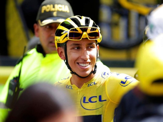 Fiesta multitudinaria en Colombia para Egan Bernal