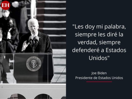 Las frases del primer discurso de Joe Biden como presidente de EEUU