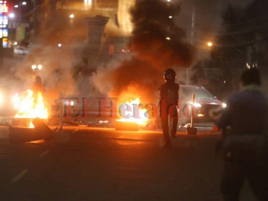 Imágenes de las protestas en La Kennedy en Tegucigalpa