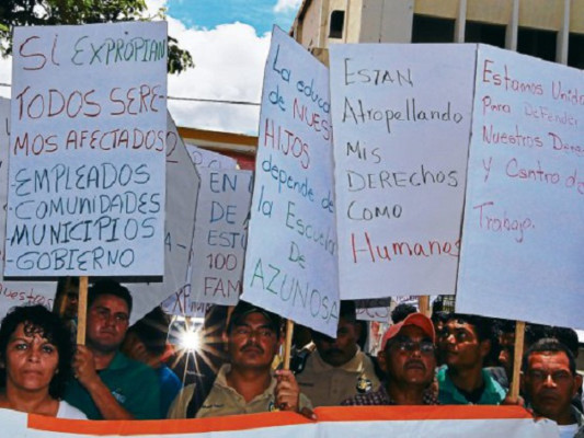 Obreros exigen al INA que no expropie tierras de Azunosa