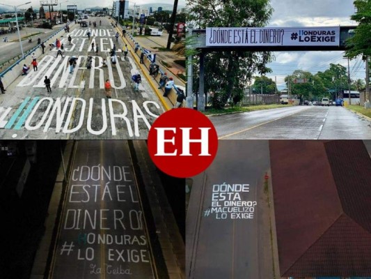 FOTOS: Se expande por toda Honduras la pregunta '¿Dónde está el dinero?'