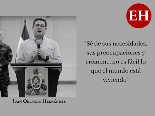 Las frases de JOH para garantizar entrega de sacos solidarios