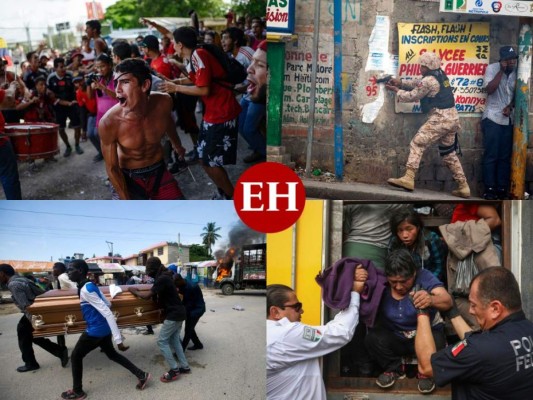 Esta fotogalería destaca algunas de las mejores imágenes noticiosas de este semana. Destacan protestas, disturbios en estadios y preparativos para Navidad. Fotos: AP.