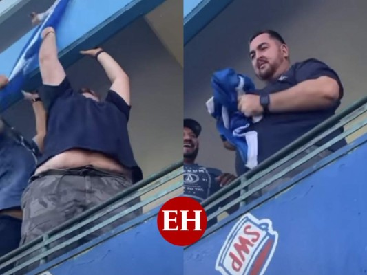 Hondureños condenan acción de salvadoreño que lanzó la bandera en el Cuscatlán&nbsp;&nbsp;