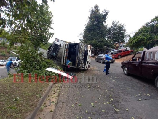 Camión y turismo chocan en el bulevar Fuerzas Armadas de la capital