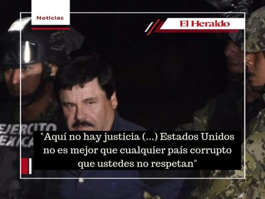Las 8 frases de 'El Chapo' Guzmán al ser condenado a cadena perpetua