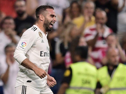Dani Carvajal marcó el primer gol del Real Madrid en La Liga 2018-19