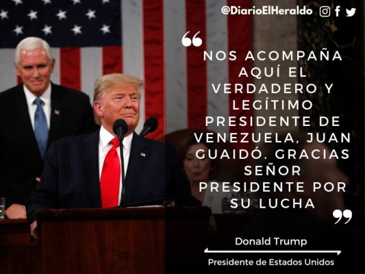 Las destacadas frases de Trump en su discurso del Estado de la Unión