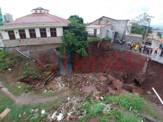 Dos días de lluvia dejan estragos en la capital de Honduras