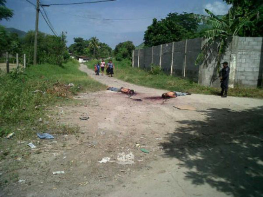 Acribillados encuentran a dos hombres en el norte de Honduras
