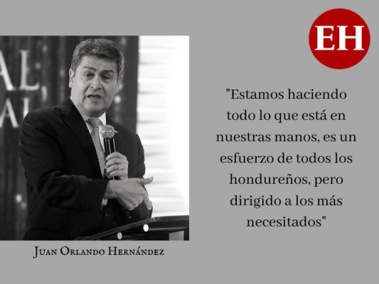 Las frases de JOH para garantizar entrega de sacos solidarios