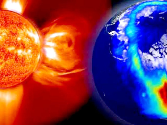 Tormenta solar azotó campo magnético de la Tierra
