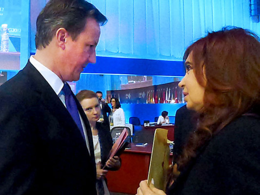 Altercado entre Kirchner y Cameron en G20 por Malvinas