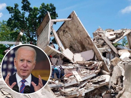 Biden autoriza ayuda 'inmediata' para Haití tras fatal sismo