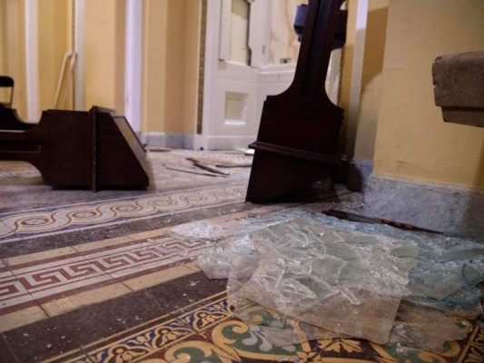 FOTOS: Los destrozos que dejó la invasión de partidarios de Trump al Capitolio