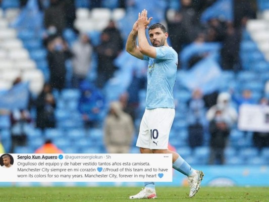 Para llorar: El emotivo mensaje con el que Kun Agüero se despidió del Manchester City  