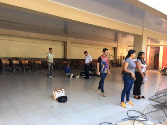 Las fotos del desplome de muro donde murió albañil en Comayagua