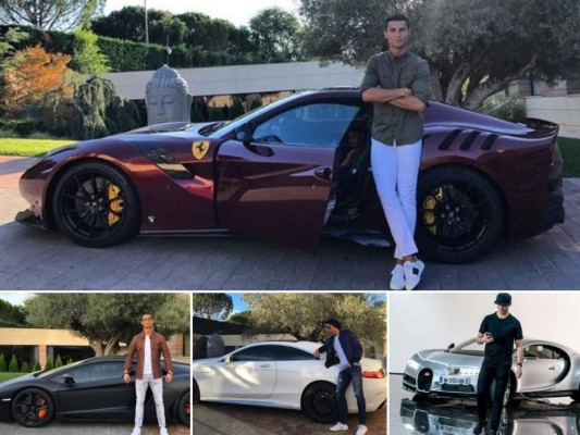 FOTOS: Esto cuesta cada uno de los lujosos carros que presume Cristiano Ronaldo
