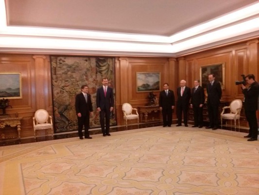 Juan Orlando Hernández y su visita presidencial con protocolo real