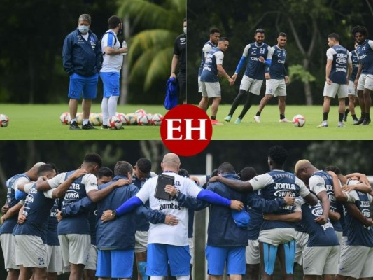 Honduras entrenó este lunes con la mira puesta en Panamá (Fotos)