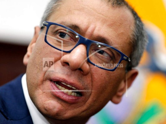 Hospitalizan a ex vicepresidente Glas de Ecuador tras huelga de hambre