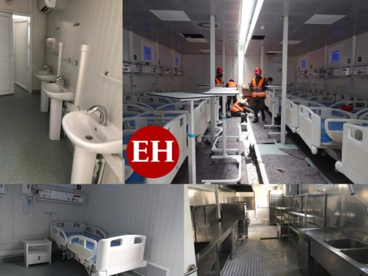 FOTOS: Así avanza la instalación de los urgentes hospitales móviles