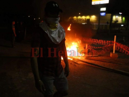 Imágenes de las protestas en La Kennedy en Tegucigalpa