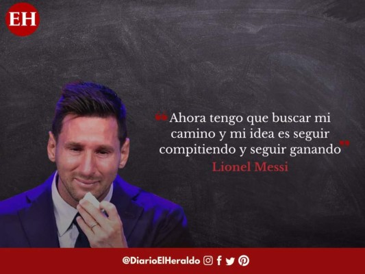 Las difíciles y tristes frases que pronunció Messi tras su salida del Barcelona