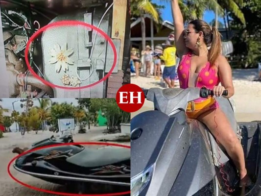 Hallan en Belice arete y moto acuática que habría conducido Angie Peña