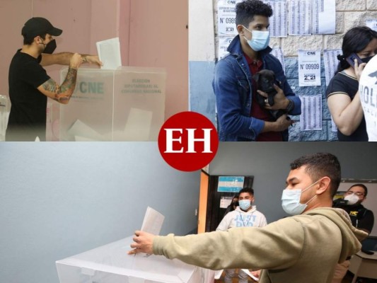 Acompañados de sus caninos, jóvenes acuden a votar en las Elecciones Generales  