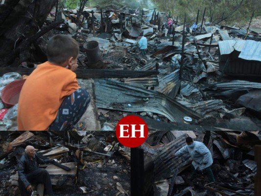Devastada y desolada, así quedó la zona cero del incendio en el barrio La Bolsa