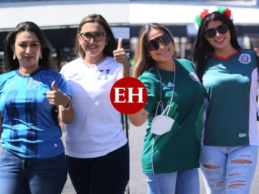 Bellas mujeres engalanan el estadio Azteca en el duelo de México-Honduras