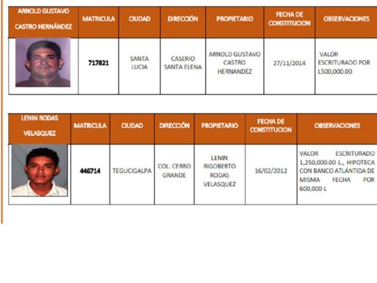Caso Pandora: Listado de bienes que la Maccih solicita pasen al Estado