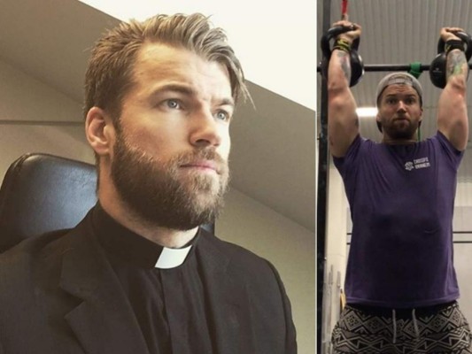 Con tatuajes y fitness, el inusual sacerdote que escandaliza Instagram