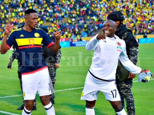 El curioso baile de Mina, Armero y Cuadrado tras triunfo de Colombia 2-0 a Ecuador