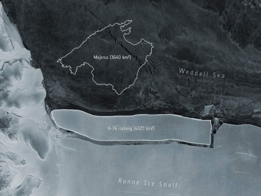 El iceberg más grande del mundo se separó de la Antártida&nbsp;