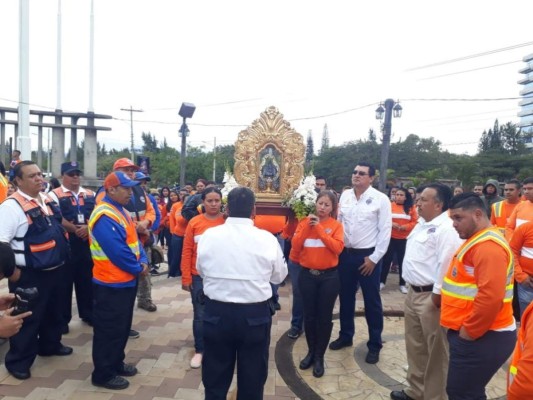 Comité Permanente de Contingencias rinde homenaje a la virgencita de Suyapa