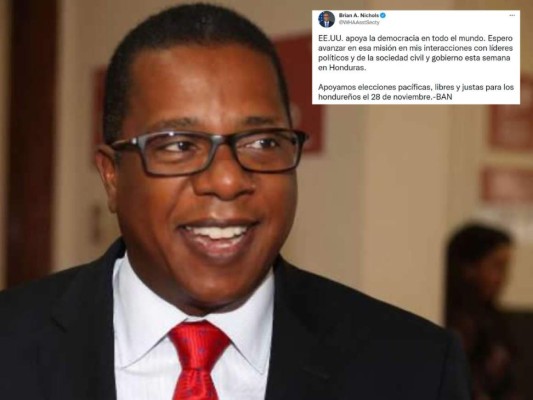 Elecciones pacíficas, libres y justas, reclama Brian A. Nichols para Honduras&nbsp; &nbsp;