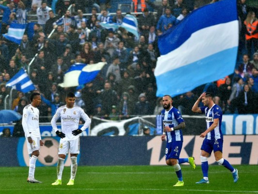 El Real Madrid se pone líder tras ganar al Alavés bajo la lluvia&nbsp;