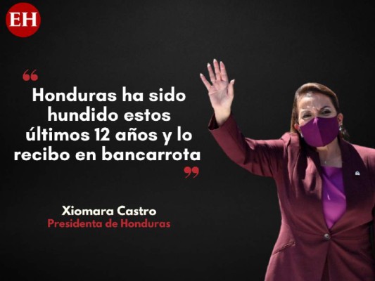 Las frases destacadas de Xiomara Castro en su investidura