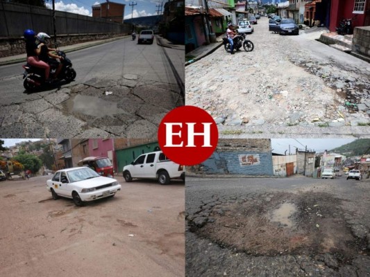 Cráteres, rajaduras y pozas: Así lucen las calles olvidadas en la capital (Fotos)